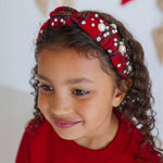 Sweet Wink Christmas Tartan Pearl Headband