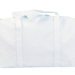 Apple Of My Isla Blue Gingham Duffle Bag