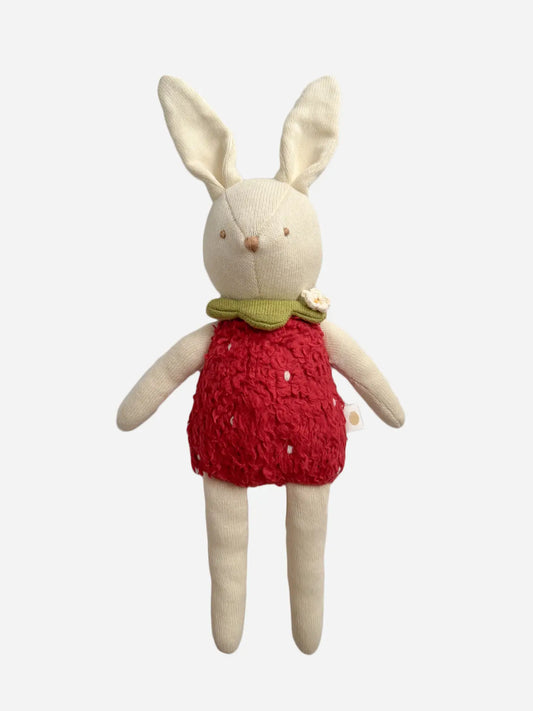 The Blueberry Hill Bunny Strawberry Plushie Toy