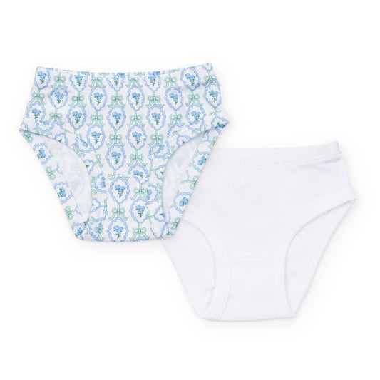 Lila and Hayes Lauren Girls' Underwear Set - Hampton Blooms/White