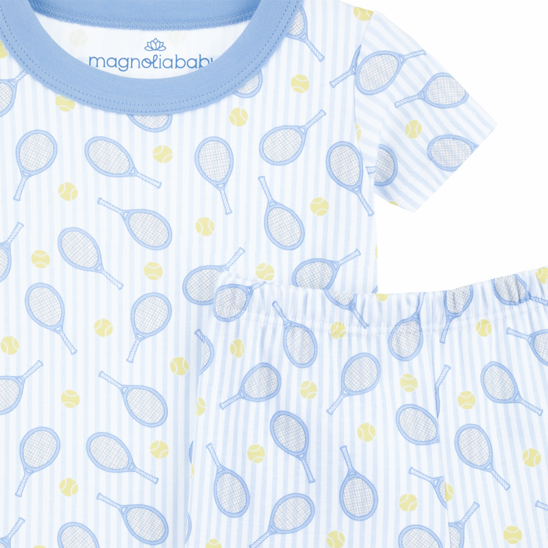 Tennis Star Short Pajamas- Light Blue