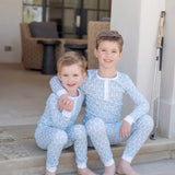 Jack Boys' Pajama Pant Set - Golf Crest Blue