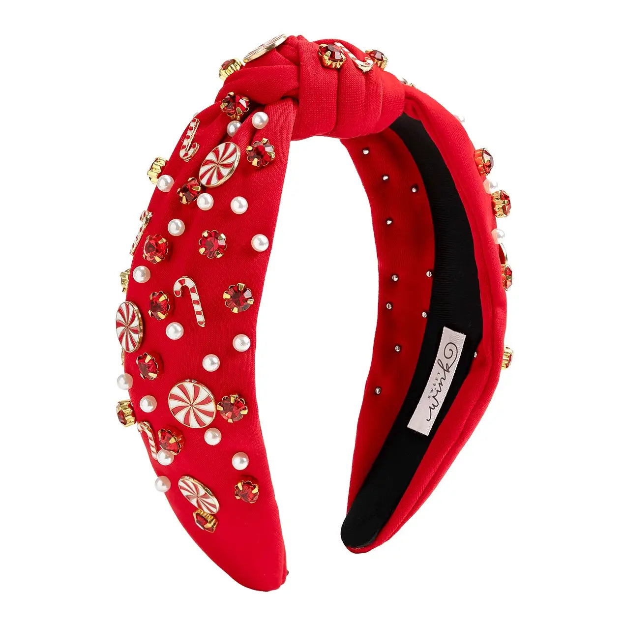 Sweet Wink Candy Cane Swirl Headband