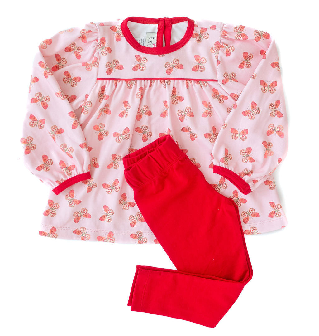 Ruth and Ralph Lovely Butterflies Top and Leggings Set