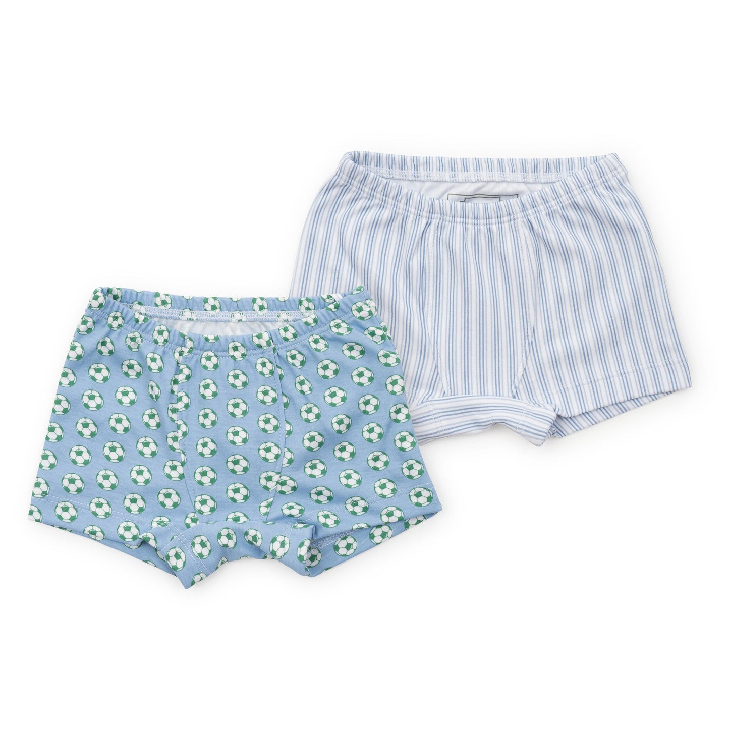 Lila and Hayes James Boys' Underwear Set - Soccer Boys/Stripes in Blue