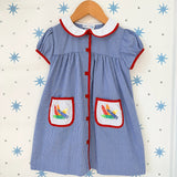 Embroidered Crayon Dress