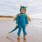 Band of the Wild Jade Blue and Gold Dragon Costume