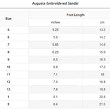 Augusta Embroidered Sandal