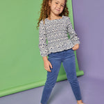Bisby Long Sleeve India Top- Islington Indigo