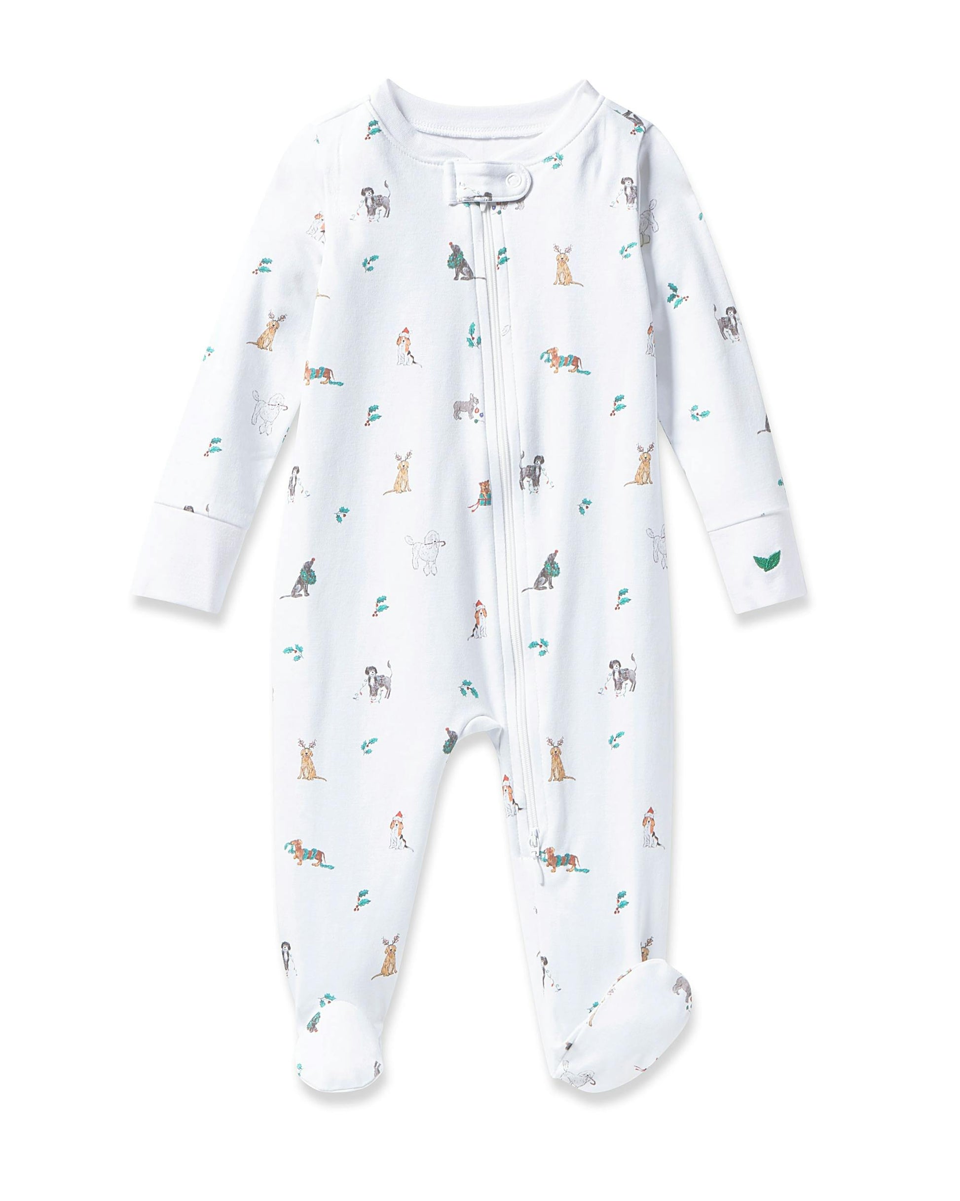 Petite Plume Jingle Paws Pima Romper