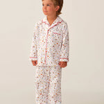 Petite Plume Santa's Workshop Twill Children's Pajama Set