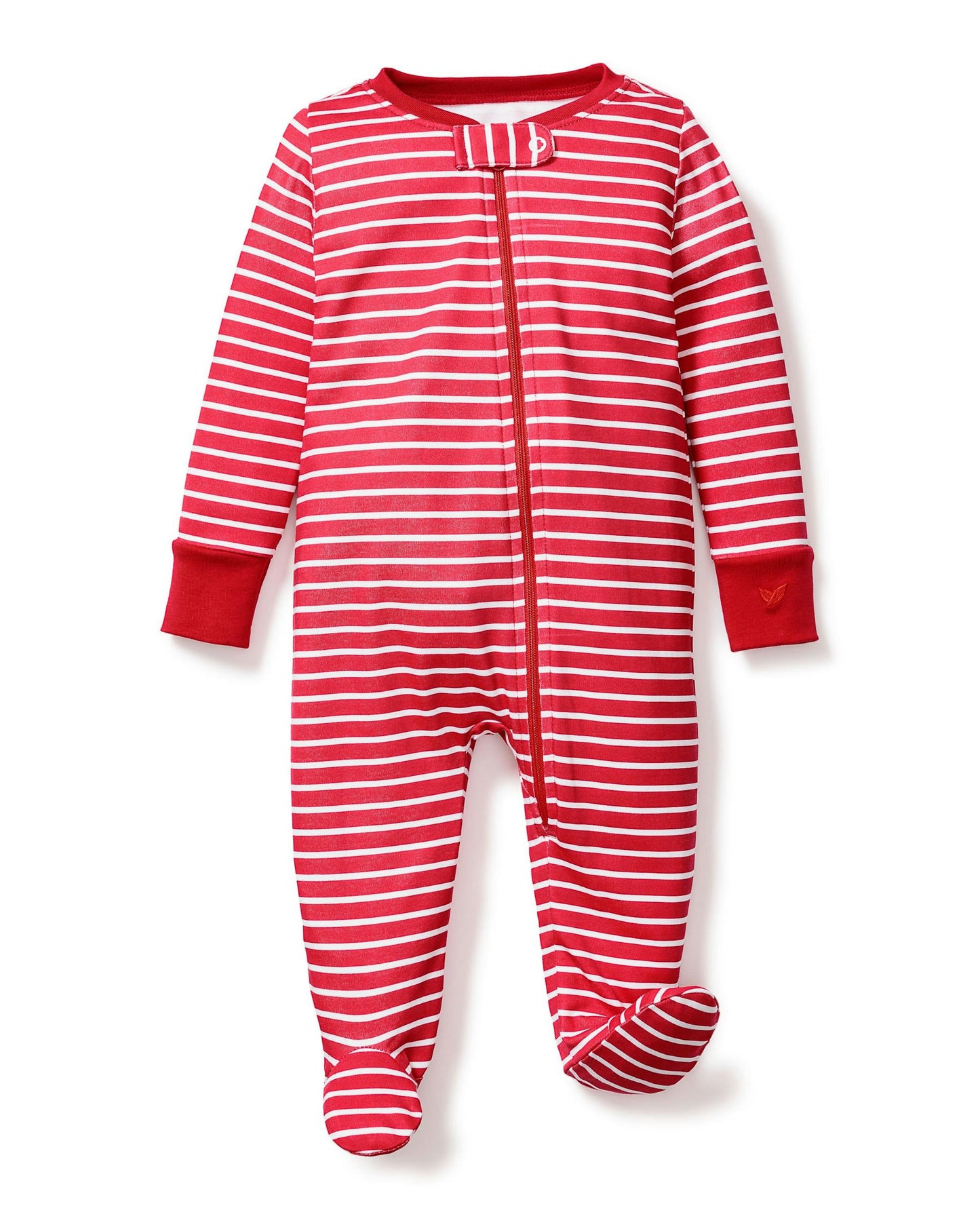 Petite Plume Red Stripe Pima Romper