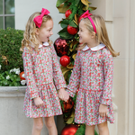 Lila and Hayes Lillian Girls' Dress - Floral Noel