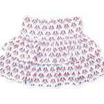 Maggie Girls' Tiered Skirt - Stars, Stripes and Bows