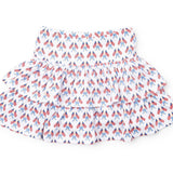 Maggie Girls' Tiered Skirt - Stars, Stripes and Bows