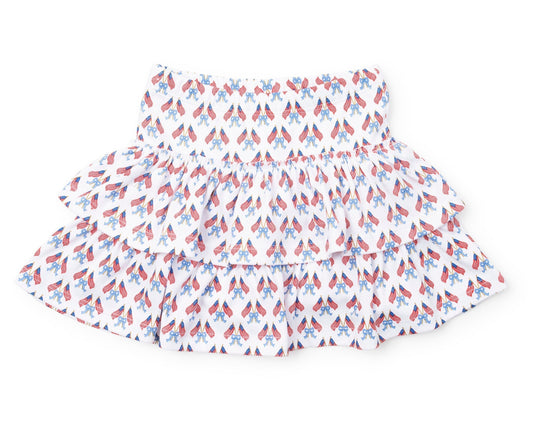 Maggie Girls' Tiered Skirt - Stars, Stripes and Bows
