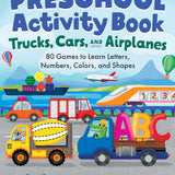 Preschool Activity Book- Trucks, Cars, and Airplanes