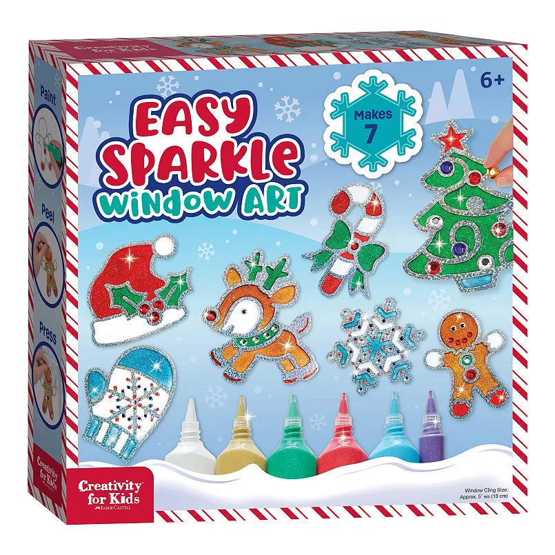 Holiday Easy Sparkle Window Art