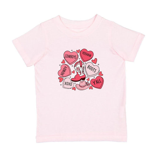 Sweet Wink Howdy Valentine's Day Short Sleeve T-Shirt - Ballet