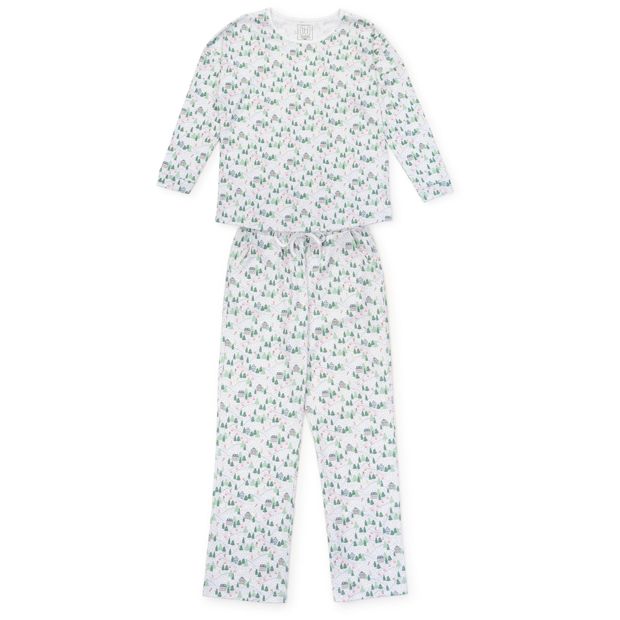 Lila and Hayes Audrey Women's Longsleeve Top Pant Set - Ski Village