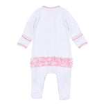 Magnolia Baby Jolly Ribbon Embroidered Ruffle Footie