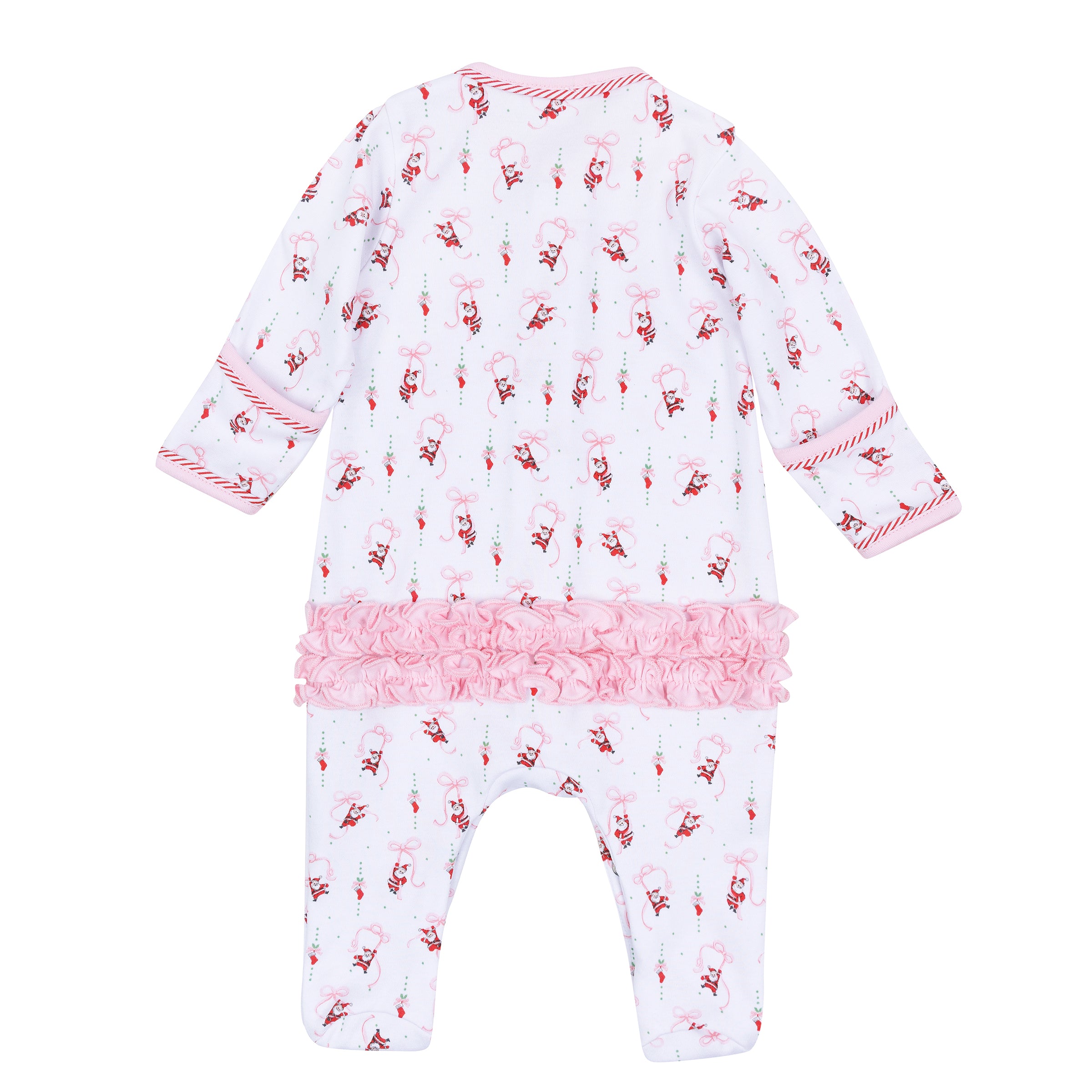 Magnolia Baby Jolly Ribbon Printed Ruffle Footie