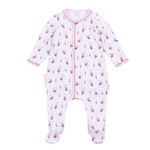 Magnolia Baby Jolly Ribbon Printed Ruffle Footie