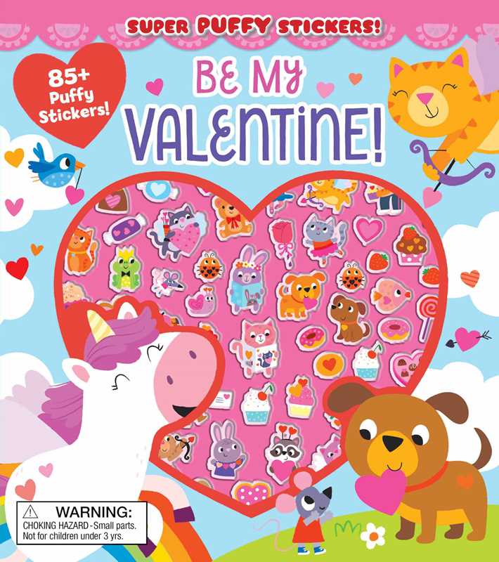 Simon & Schuster Super Puffy Stickers- Be My Valentine!