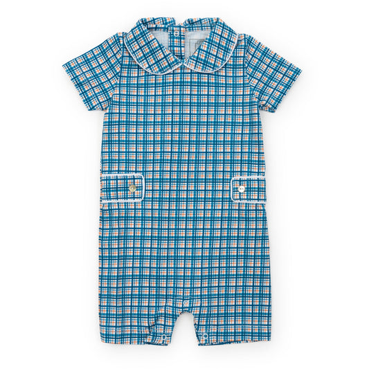 Lila and Hayes Henry Boys' Shortall - Autumn Plaid