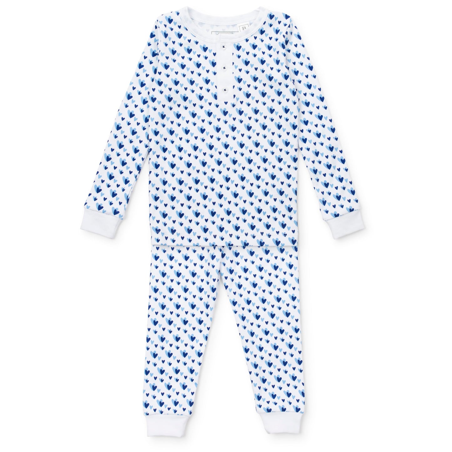 Lila and Hayes Jack Boys' Pajama Pant Set - Heart to Heart Blue