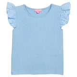 Bisby Eyelet Tank- Light Blue