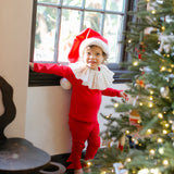 Red Holiday Elf Pajama Costume
