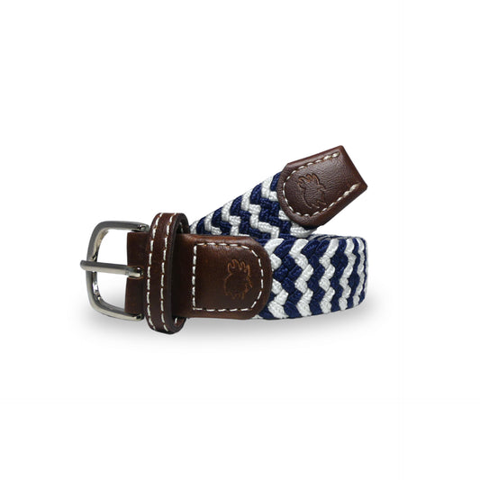 The Lil' Cape Cod Chevron Woven Stretch Belt