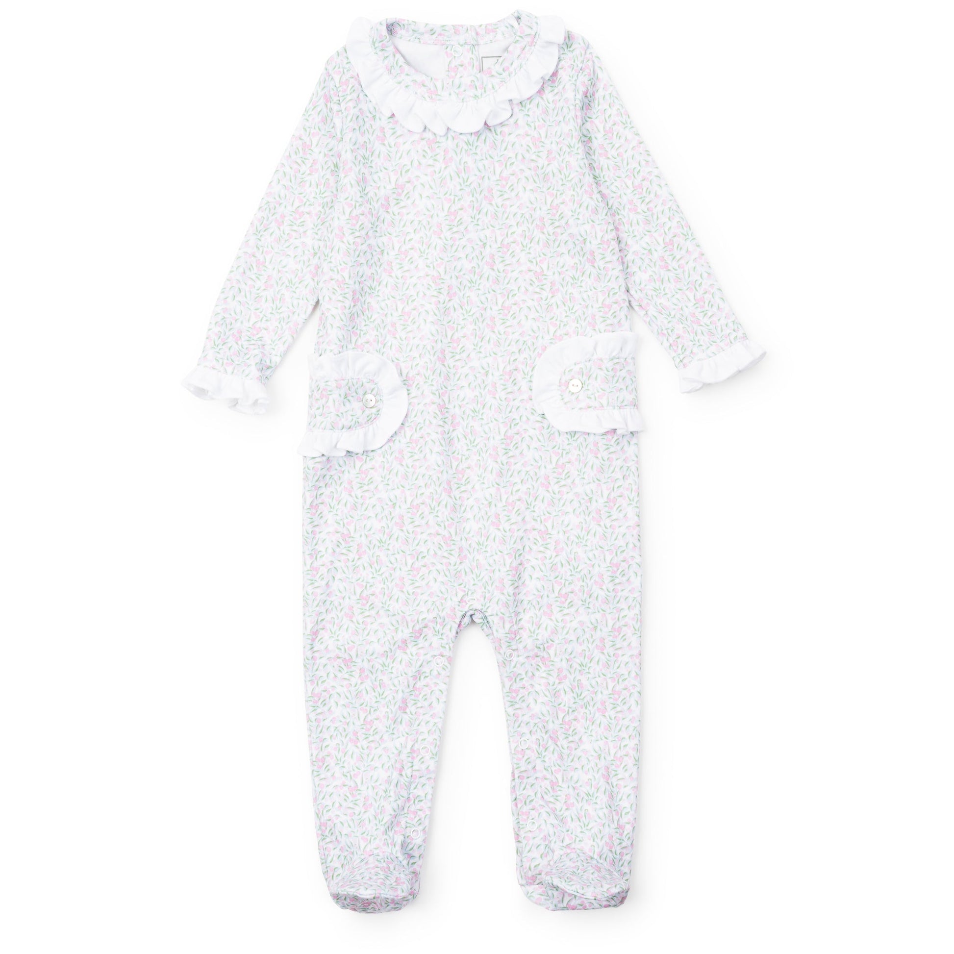Lila and Hayes Lucy Girls' Romper - Garden Soiree