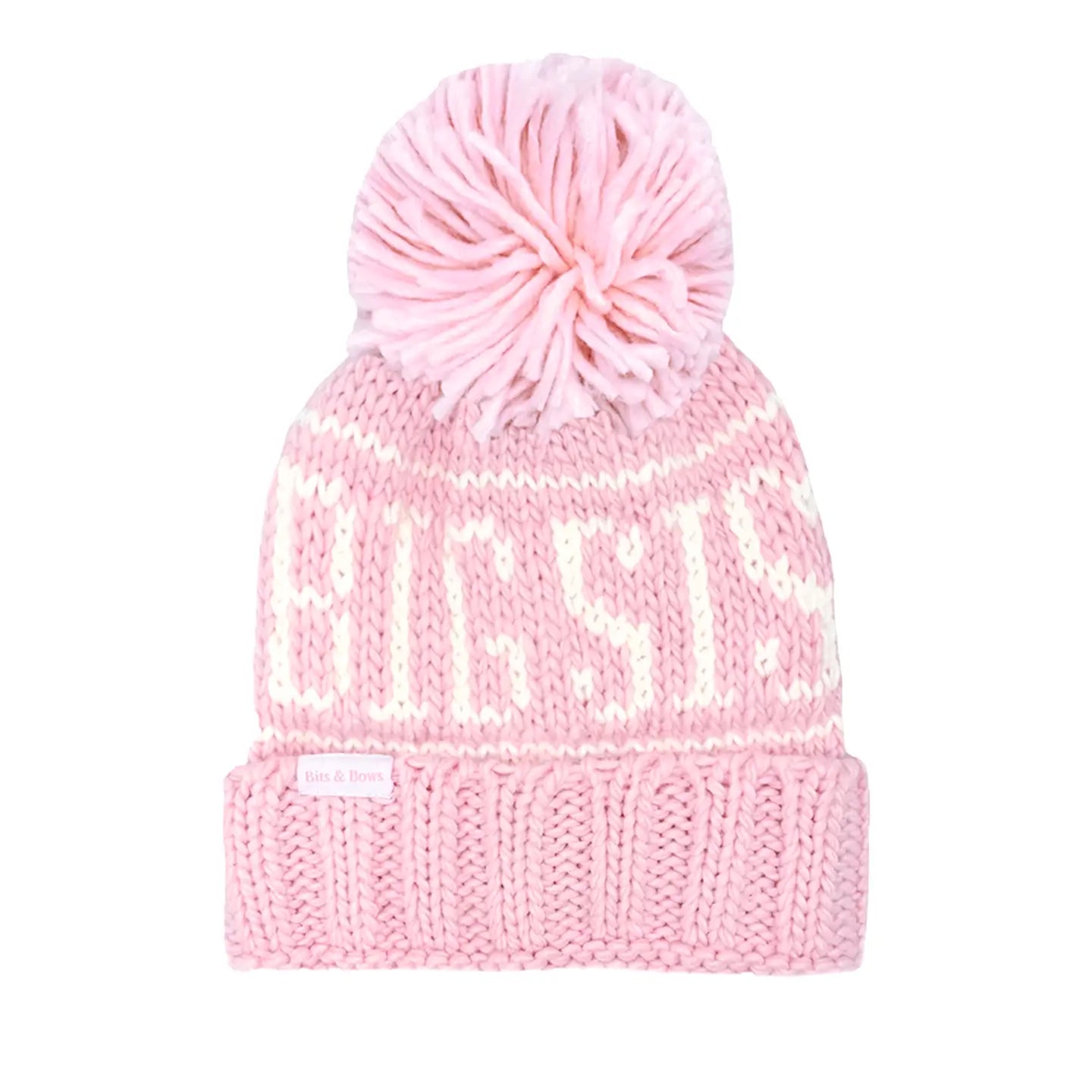 Bits and Bows Big Sister Bobble Hat