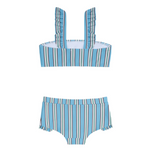 Minnow Girls Isla Blue Stripe Bandeau Bikini