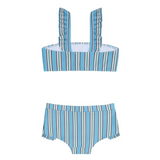 Minnow Girls Isla Blue Stripe Bandeau Bikini