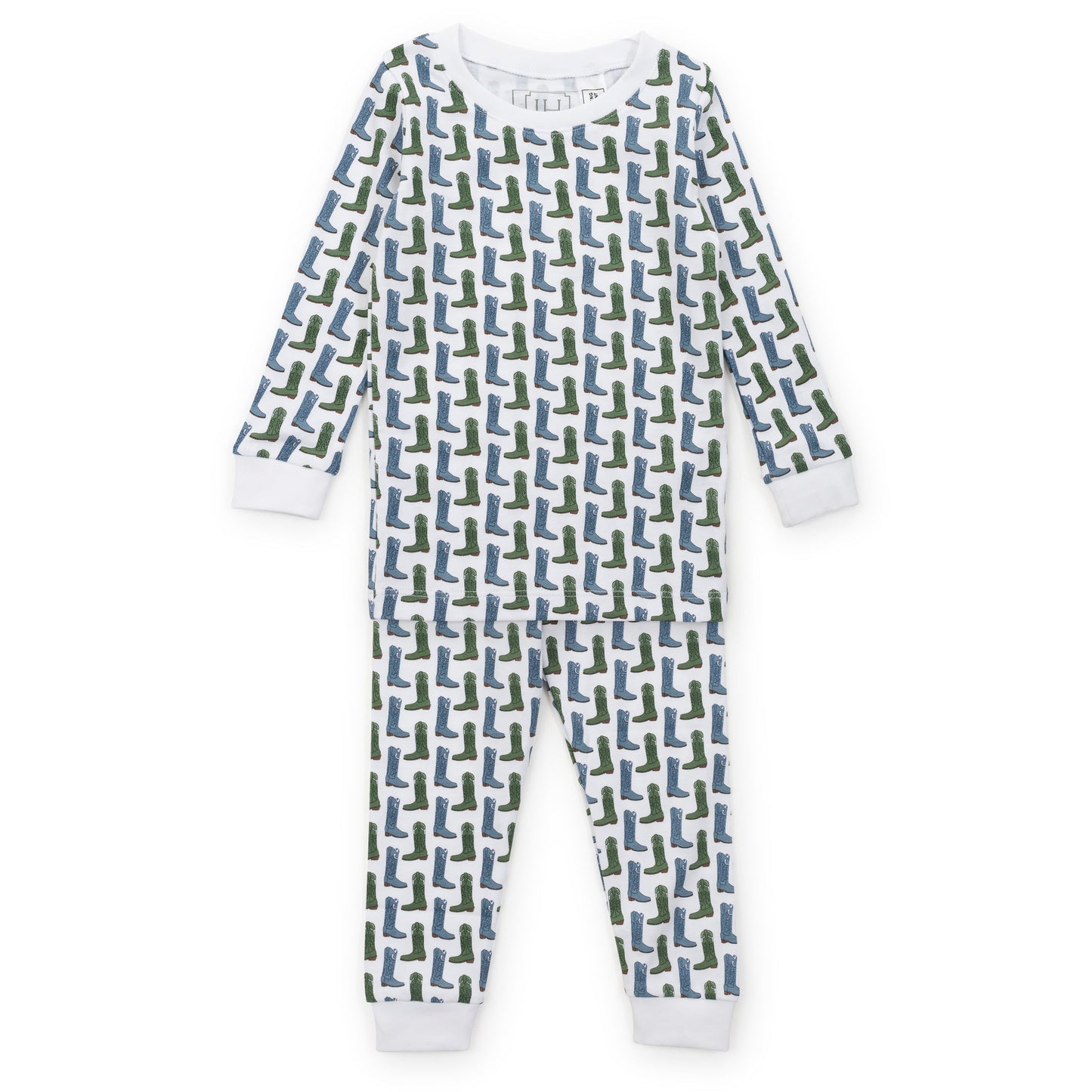 Lila and Hayes Grayson Boys' Pajama Pant Set - Cowboy Boots