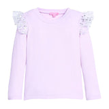 Bisby Sadie Tee- Lilac and Silver Sparkle Stars