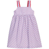 Little English Evie Dress- Patriotic Plaid
