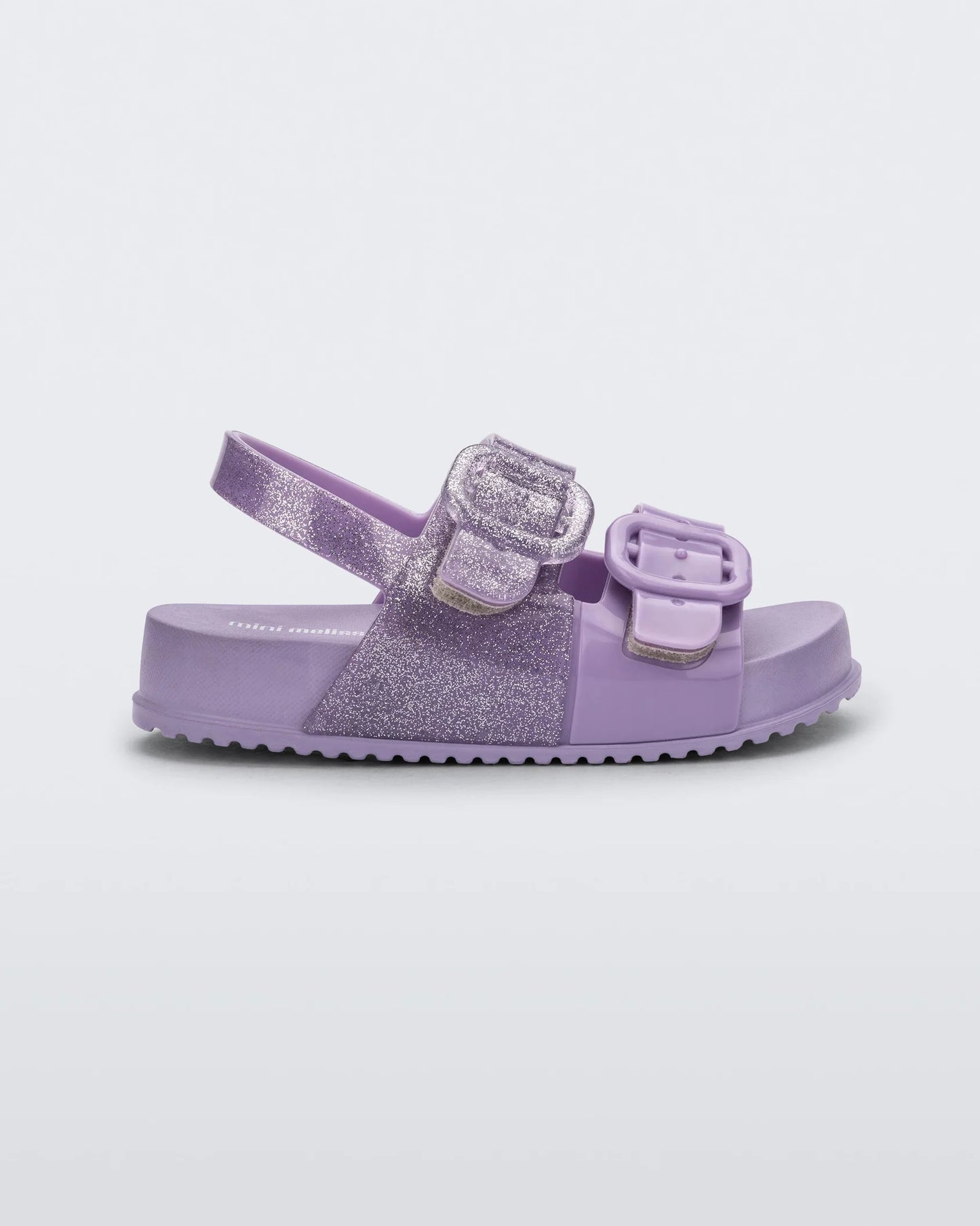 Mini Melissa Cozy Sandals - Lilac Glitter