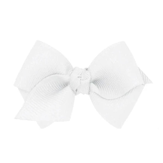 Wee Ones Wee Classic Grosgrain Hair Bow- White