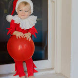 Red Holiday Elf Pajama Costume