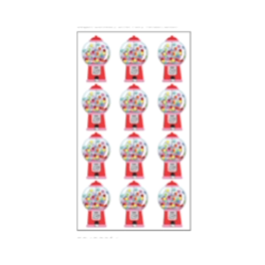 Paper Source Gumball Machine Stickers