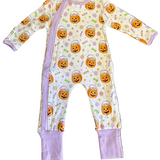 No Tricks, Just Treats Zipper Footie