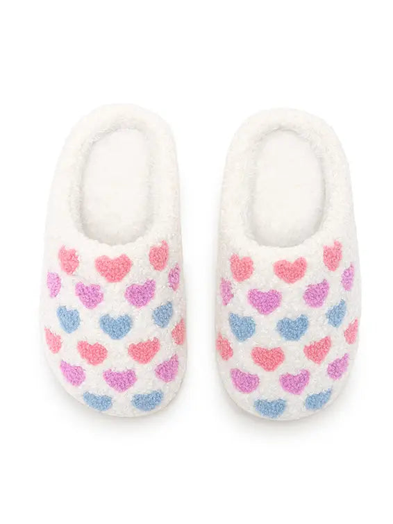 Living Royal Pastel Hearts Girl's Slippers