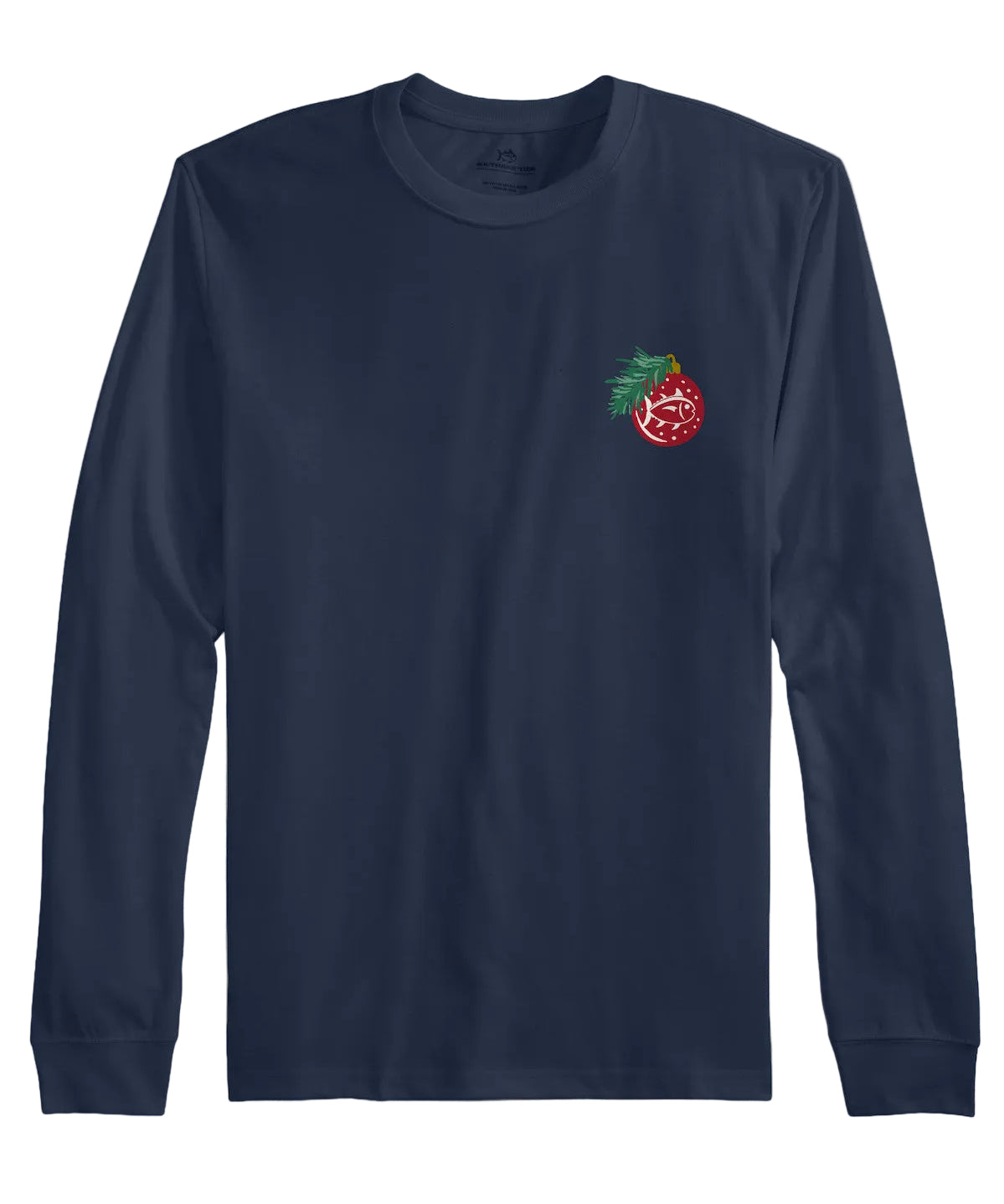 Southern Tide Holiday Skipjack Wreath Tee- Dress Blue