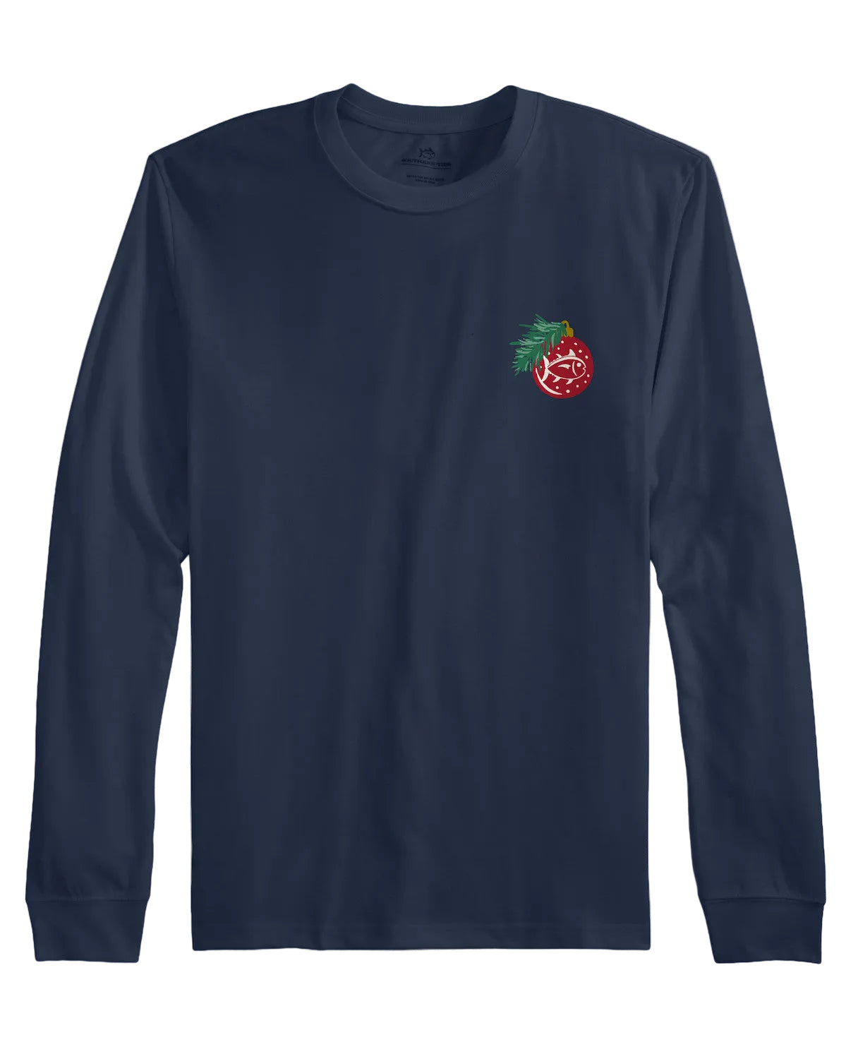 Southern Tide Holiday Skipjack Wreath Tee- Dress Blue
