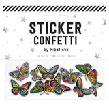 Multicolor Monarchs Sticker Confetti