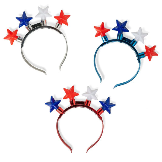 Patriot Pride Jumbo Flashing Star Necklace